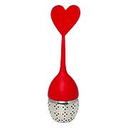 Heart, stainless steel-silicone infuser