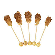 Mini Candy Sugar Sticks, 12cm, brown