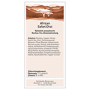 Label for rooibos teas