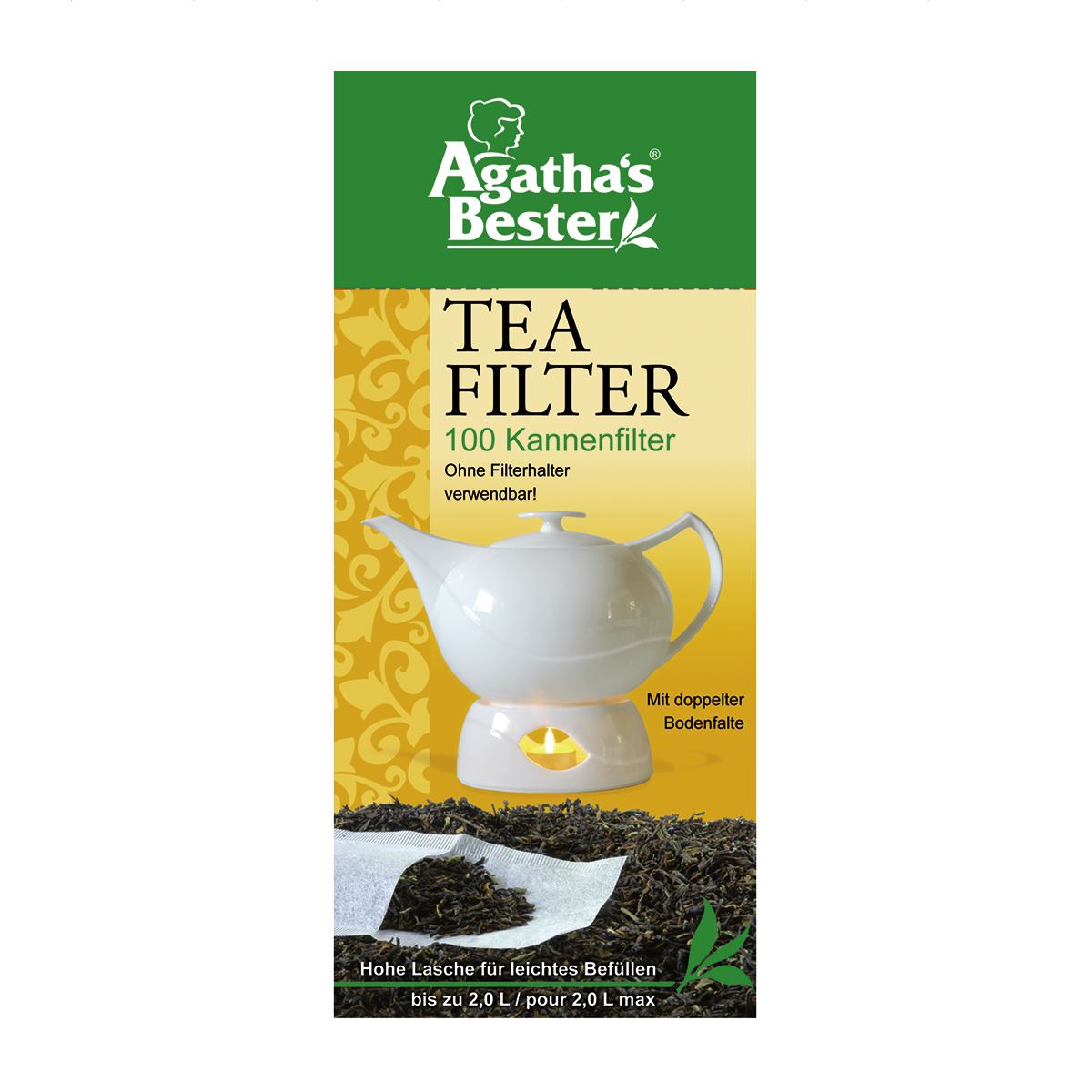 Teefilter für Kannen, Papier
