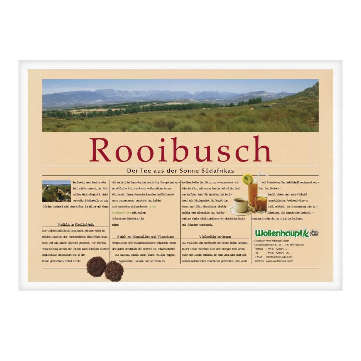 Poster "Rooibusch"