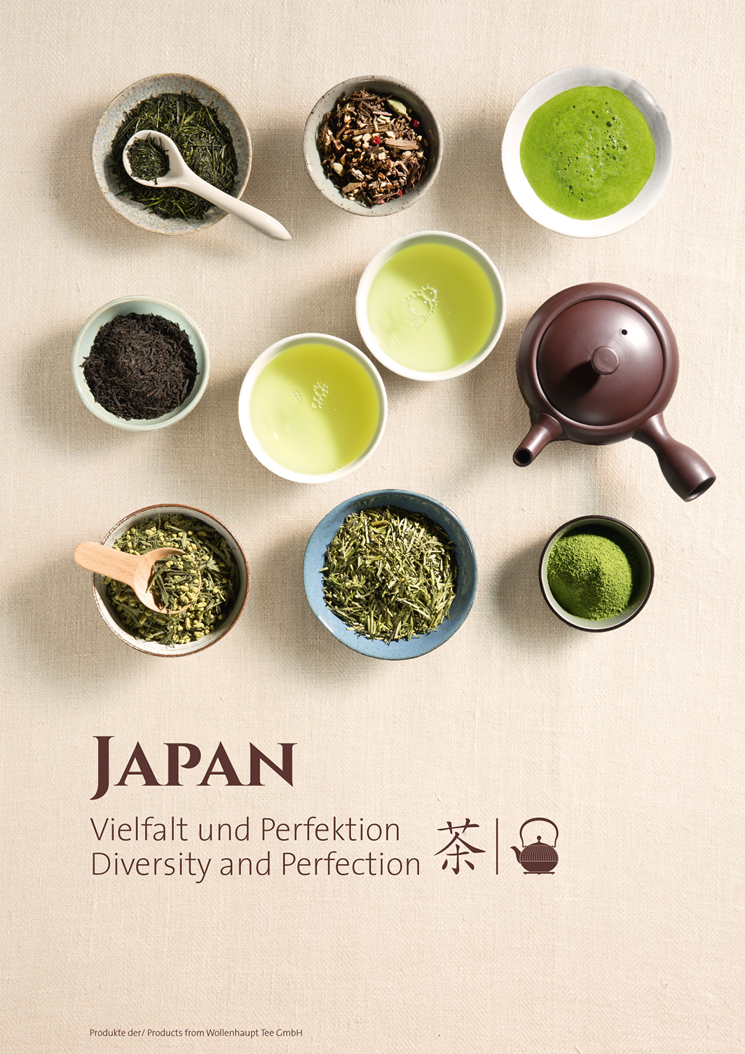 Poster Japanische Teespezialitätent DIN A2 hoch